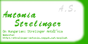 antonia strelinger business card